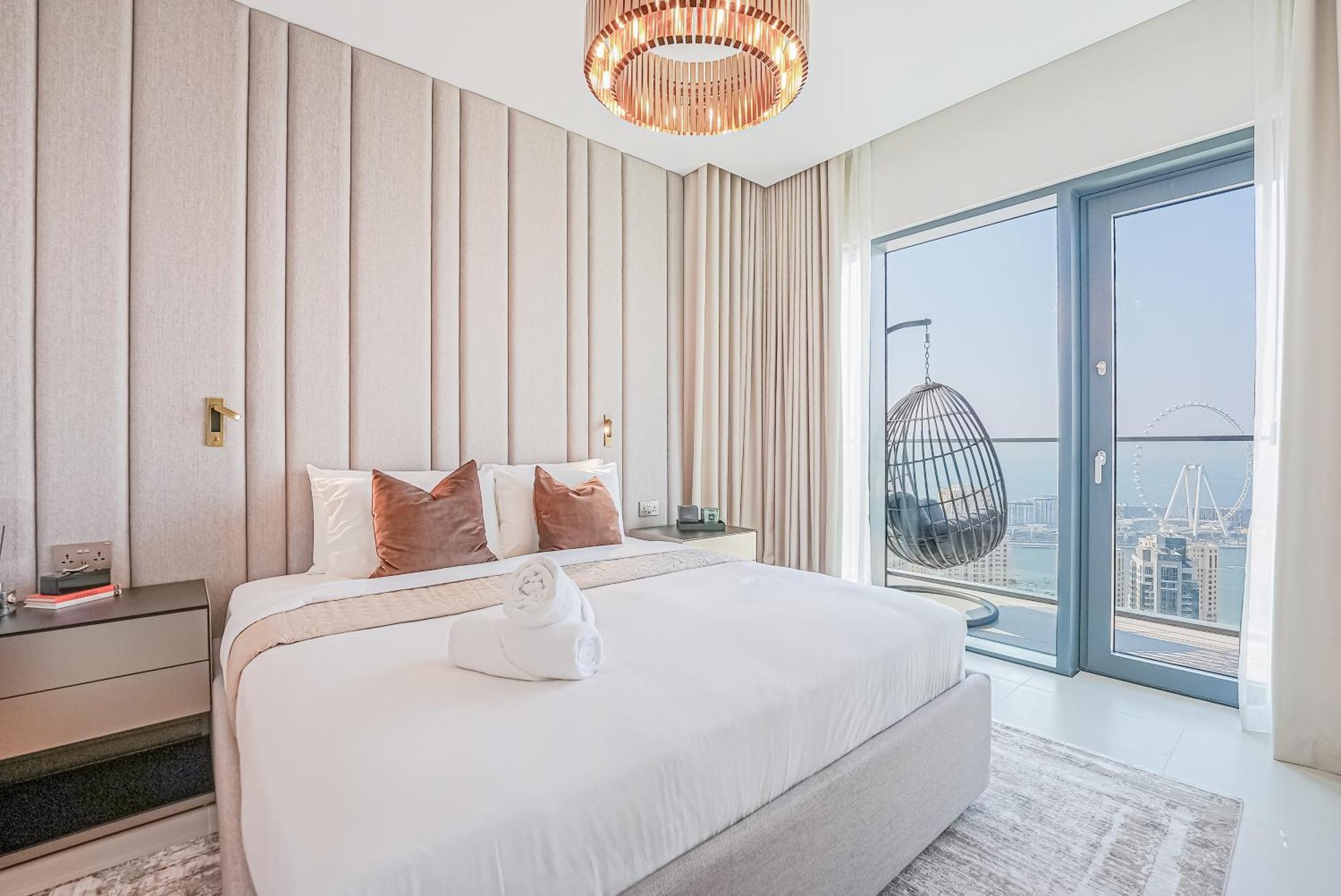 Modern 2Br High Floor Haven In Vida Dubai Marina Apartment ภายนอก รูปภาพ